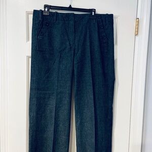 Sandro Sportswear Pleated Denim  Dress Pants - Size 14